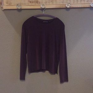 Athleta Burgundy LS Tee- M